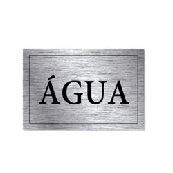 Sinal Adesivo - Água (3x2cm)