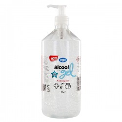 Álcool Gel c/ doseador (1L)...