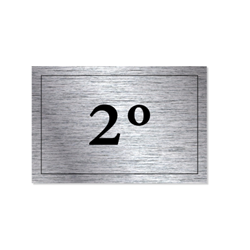 Sinal Adesivo - 2º (3x2cm)