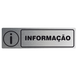 Placa Sinalética Alumínio -...