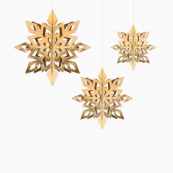 Pendente de Natal Dourado...