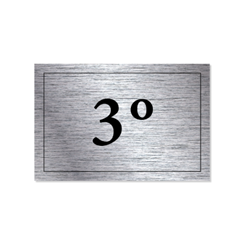 Sinal Adesivo - 3º (3x2cm)