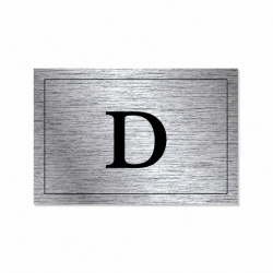 Sinal Adesivo - D (3x2cm)